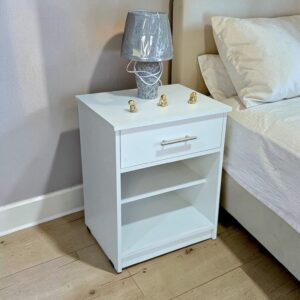 VELADOR / 1 CAJON / COLOR BLANCO