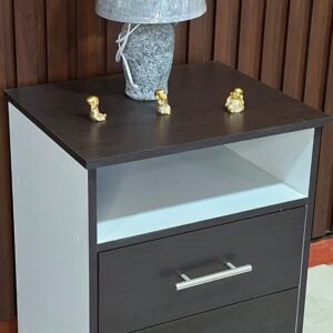 VELADOR COLOR WENGUE CON BLANCO