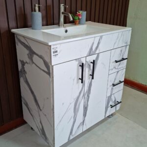 MUEBLE Y LAVAMANOS COLOR CARRARA WHITE