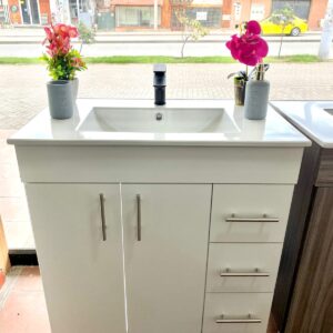 MUEBLE Y LAVAMANOS COLOR BLANCO