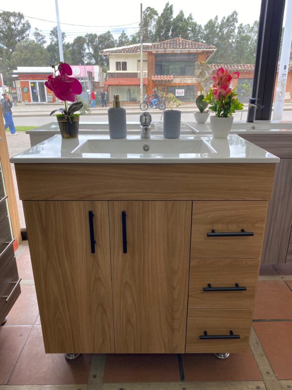 MUEBLE Y LAVAMANOS COLOR PANELA