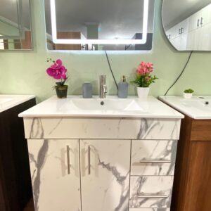 MUEBLE Y LAVAMANOS COLOR MARMOL