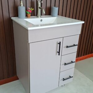 MUEBLE Y LAVAMANOS  COLOR GRIS RATON
