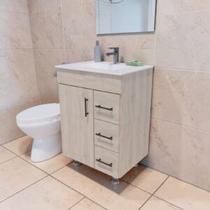 MUEBLE Y LAVAMANOS / 3 CAJONES / COLOR OASIS